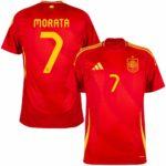 Morata Men's Spain 2024 Stadium Home Soccer Jersey