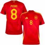 Pedri Men's Spain 2024 Stadium Home Soccer Jersey