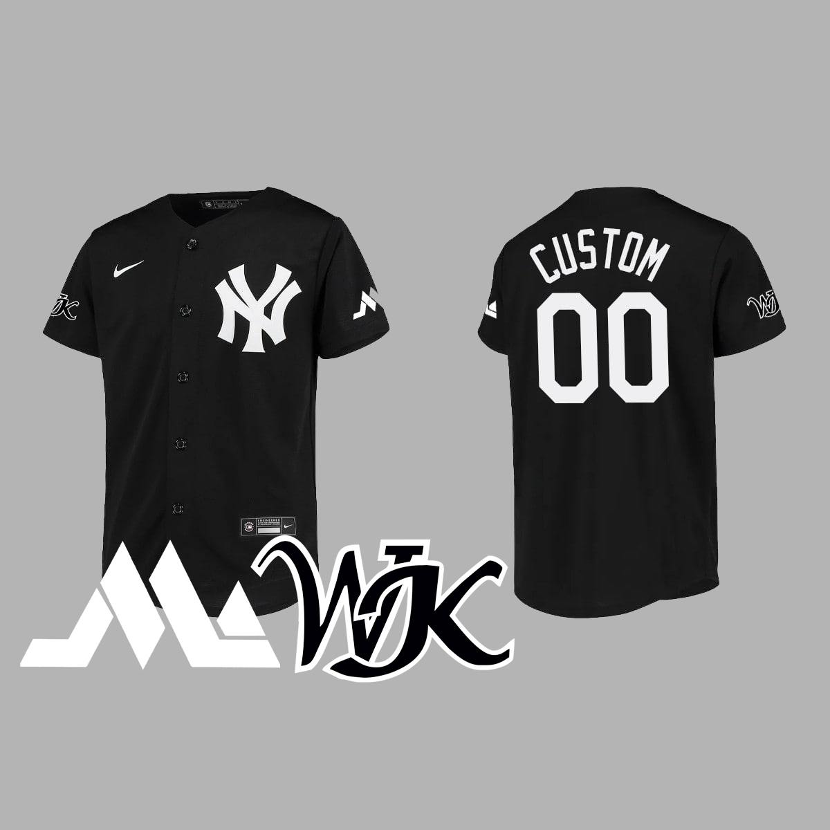 6106905202822070729 Custom Yankees Jersey Black Version. - Image 1