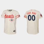 Custom Los Angeles Angels Jersey Cream Version