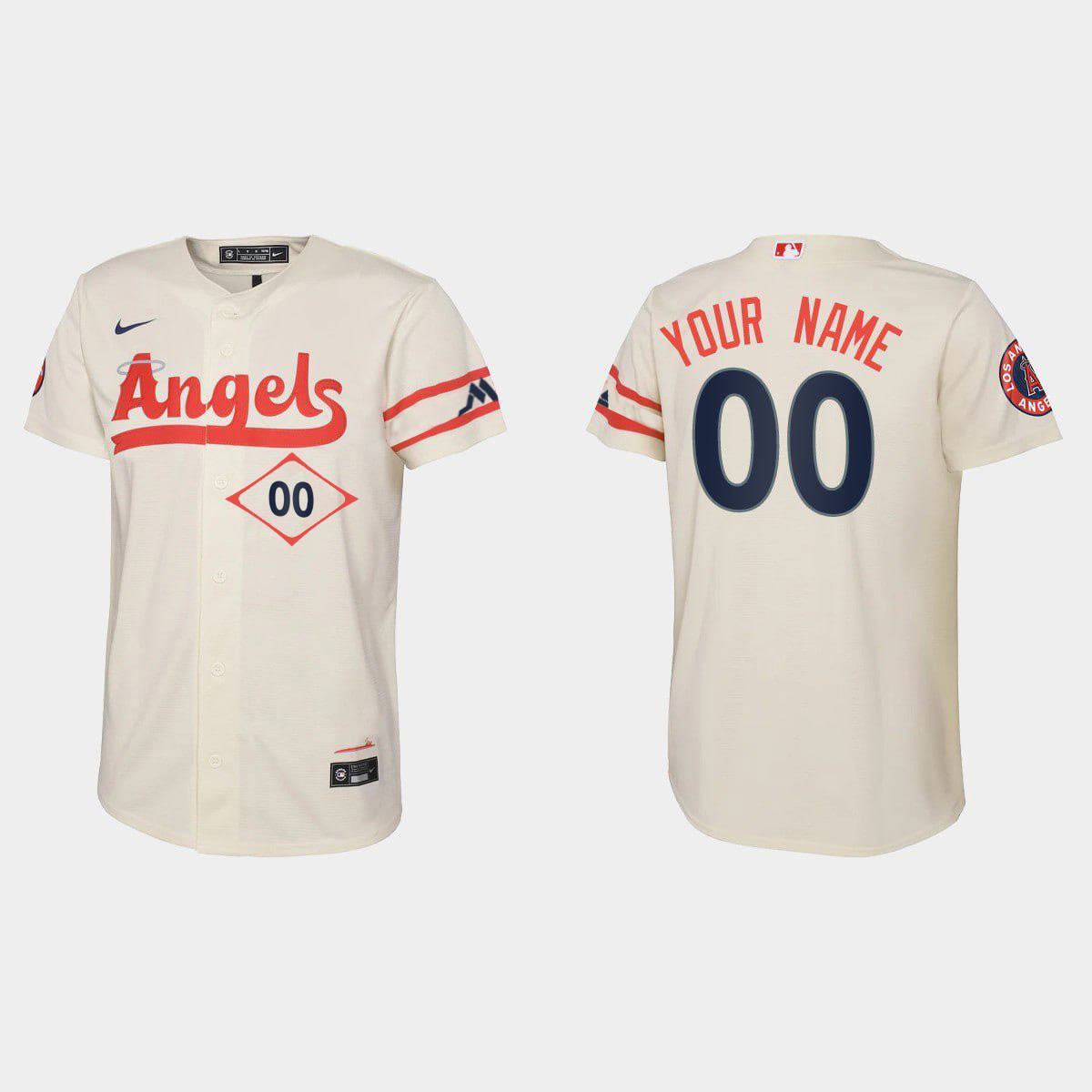 6199763533927922284 (1) Custom Los Angeles Angels Jersey Cream Version - Image 1