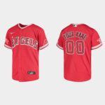 Custom Los Angeles Angels Jersey Red Version