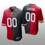 San Francisco 49ers Red Black Two Tone Jersey Split – Men’s