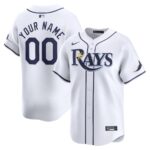 Men's Tampa Bay Rays Nike White Home Limited Custom Jersey - All Stitched