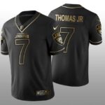 Jacksonville Jaguar Black and Gold Brian Thomas NFL Jersey - All Stitched