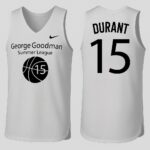 Durant #15 Light Grey Summer League Basketball Jersey
