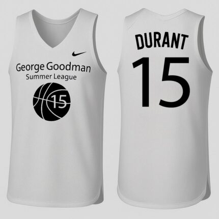 Durant #15 Light Grey Summer League Basketball Jersey